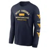 Nike West Virginia Campus Classic Location  Men's College Long-sleeve T-shirt In Black