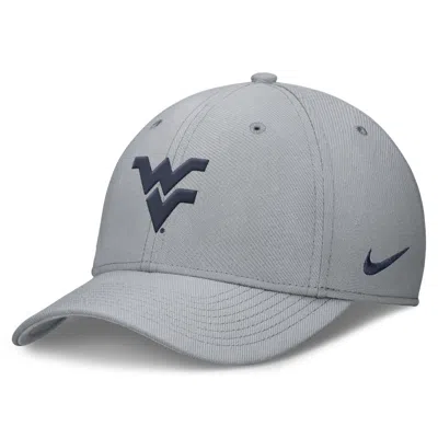 Nike West Virginia Classic  Men's Dri-fit College Hat In Grey