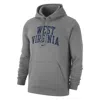 Nike West Virginia Club Fleece  Men's College Pullover Hoodie In Grey