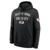 Nike Black West Virginia Mountaineers Club Fleece Fashion Hoodie In Black
