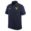Nike West Virginia  Men's Dri-fit College Polo In Blue
