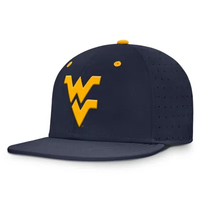 Nike West Virginia Mountaineers Dugout True Menâs  Men's Dri-fit College Fitted Hat In Blue