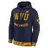 Nike West Virginia Mountaineers Legacy Retro Menâs  Men's College Pullover Hoodie In Blue