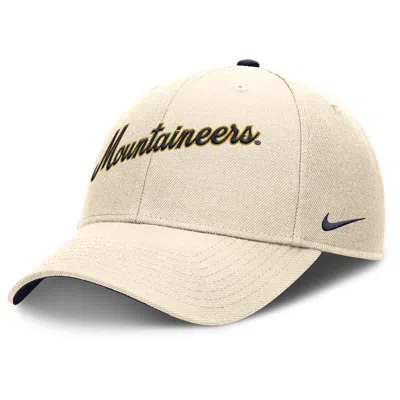 Nike West Virginia Mountaineers Primetime Rise  Men's College Adjustable Hat In Neutral