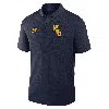 Nike West Virginia Mountaineers Primetime Victory Legacy Vault Logo  Men's Dri-fit College Polo In Blue