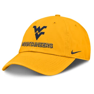 NIKE WEST VIRGINIA ON-FIELD CLUB GAMEDAY  MEN'S COLLEGE ADJUSTABLE HAT,1015905299