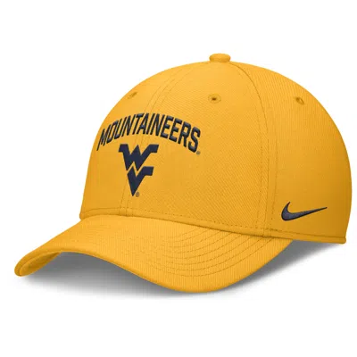 NIKE WEST VIRGINIA ON-FIELD RISE SWOOSH  MEN'S DRI-FIT COLLEGE HAT,1015911675