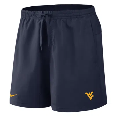 Nike West Virginia Primetime Primary Logo  Men's Dri-fit College Form Shorts In Blue