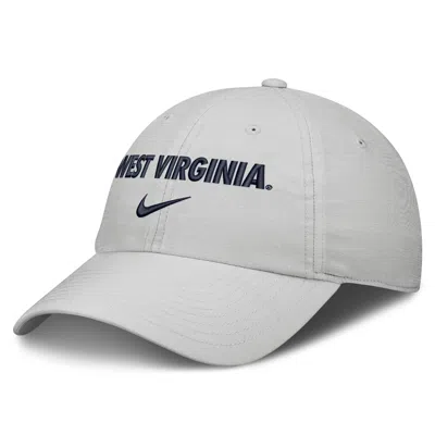 Nike West Virginia Sideline Club Practice  Unisex College Adjustable Hat In Grey