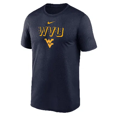 Nike West Virginia Sideline Legend  Men's Dri-fit College T-shirt In Blue