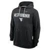 Nike Black West Virginia Mountaineers 2025 Sideline Standard Issue Dri-fit Hoodie In Black