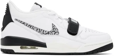 Nike White Air Jordan Legacy 312 Low Sneakers In White/wolf Grey-blac