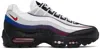Nike White Air Max 95 Prm Sneakers In White/university Red