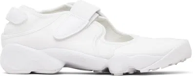 Nike Air Rift Split-toe Strap Sneakers In White