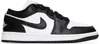 Nike White & Black Air Jordan 1 Low Sneakers In White/black-white
