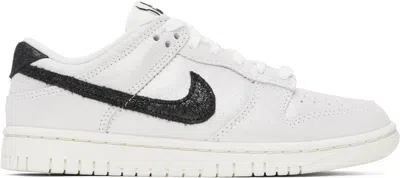 Nike White & Black Dunk Low Se Sneakers In White/black