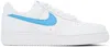 Nike White & Blue Air Force 1 '07 Sneakers In White/university Blu