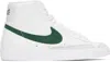 Nike Blazer Mid 77 Vintage Sneakers In White/green/gold