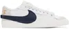 Nike White & Navy Blazer Low '77 Jumbo Sneakers In Summit White/obsidia