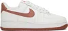 Nike White & Pink Air Force 1 '07 Sneakers In Sail/canyon Pink