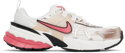 Nike V2k Run Sneakers In Pink And Silver
