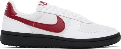 Nike White & Red Field General '82 Sneakers In Varsity Red