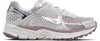 Nike White & Silver Zoom Vomero 5 Sneakers