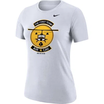 Nike White Army Black Knights 1st Air Cavalry Division Helicopter T-shirt