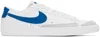 Nike White & Blue Blazer Low '77 Vintage Sneakers In White/photo Blue/photon Dust