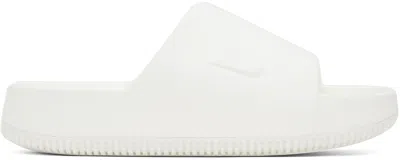 NIKE WHITE CALM SLIDES