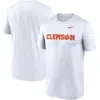Nike White Clemson Tigers Primetime Legend Wordmark T-shirt