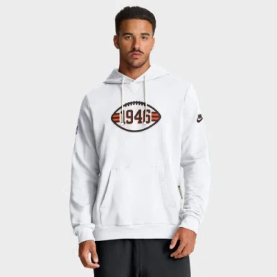 Nike White Cleveland Browns Sideline Standard Issue Alt 2 Dri-fit Hoodie
