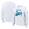 Nike White Detroit Lions Essential Long Sleeve Boxy T-shirt In White