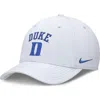Nike White Duke Blue Devils 2025 On-field Rise Performance Flex Hat In Neutral