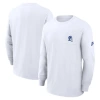 Nike White Duke Blue Devils Legacy Max90 Pocket Long Sleeve T-shirt
