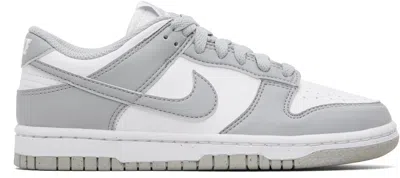 Nike White Dunk Low Next Nature Sneakers In Gray