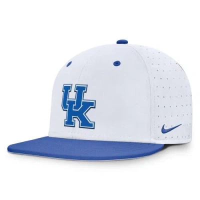 Nike White Kentucky Wildcats On-field Dugout True Performance Fitted Hat