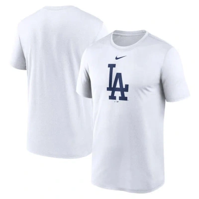 Nike White Los Angeles Dodgers Legend Fuse Large Logo Performance T-shirt