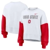 Nike Ohio State Buckeyes Primetime  Women's College Pullover Crew In White