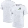 Nike White Oregon Ducks Velocity Stacked Performance T-shirt In White