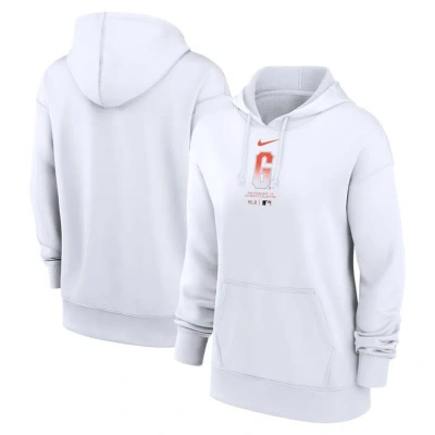 Nike White San Francisco Giants City Connect Practice Performance Pullover Hoodie