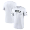 Nike White Seattle Seahawks 2024 Salute To Service Legend Performance T-shirt In White