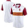 Nike White Usc Trojans Primetime Campus Vapor Performance Polo