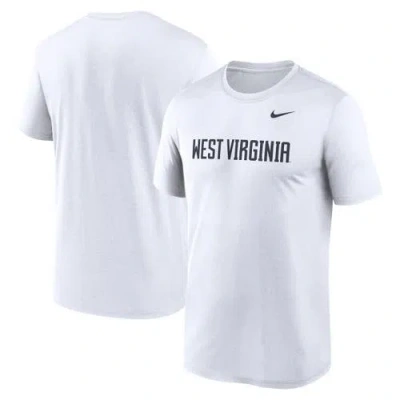 Nike White West Virginia Mountaineers Primetime Legend Wordmark T-shirt