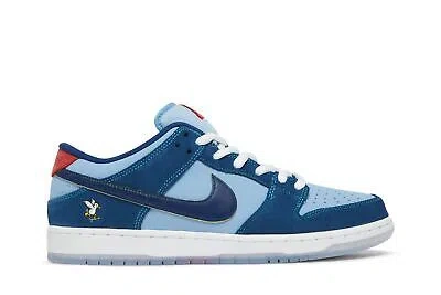 Pre-owned Nike Why So Sad? X Dunk Low Sb 'the Predatory Bird' Dx5549-400 In Coastal Blue/speed Yellow/university Red
