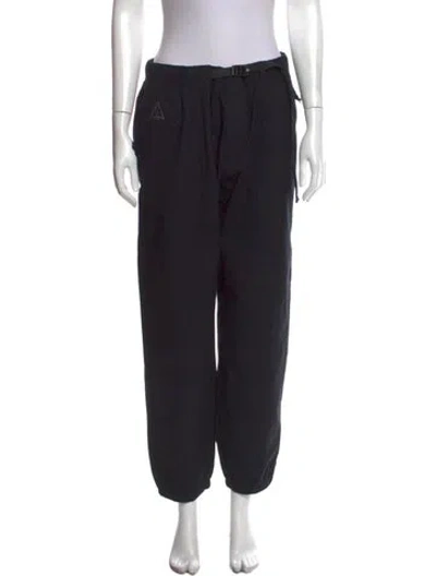 Pre-owned Nike Wide Leg Pants In Black