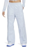 Nike Wide Leg Pants In Light Armory Blue/sail