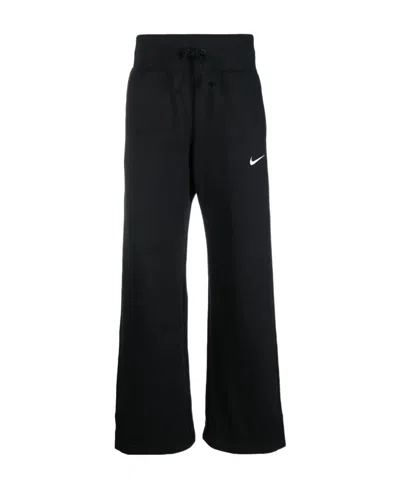 Nike Sportswear Phoenix High Waist Wide Leg Sweatpants In Black