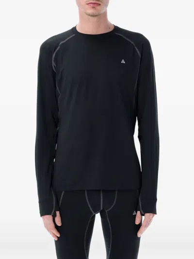 Nike Wildsee Long-sleeves T-shirt In Black