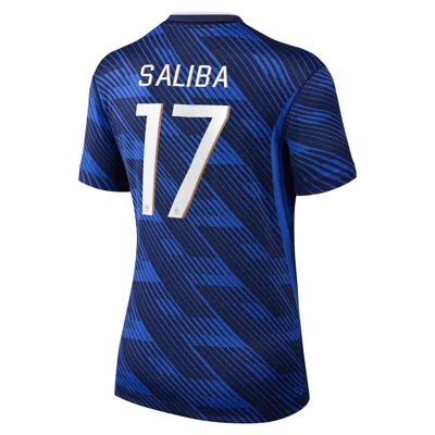 Nike William Saliba France National Team 2026 Stadium Home  Women's Dri-fit Soccer Jersey In Blue